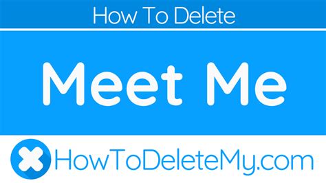 how to delete meet me dating app